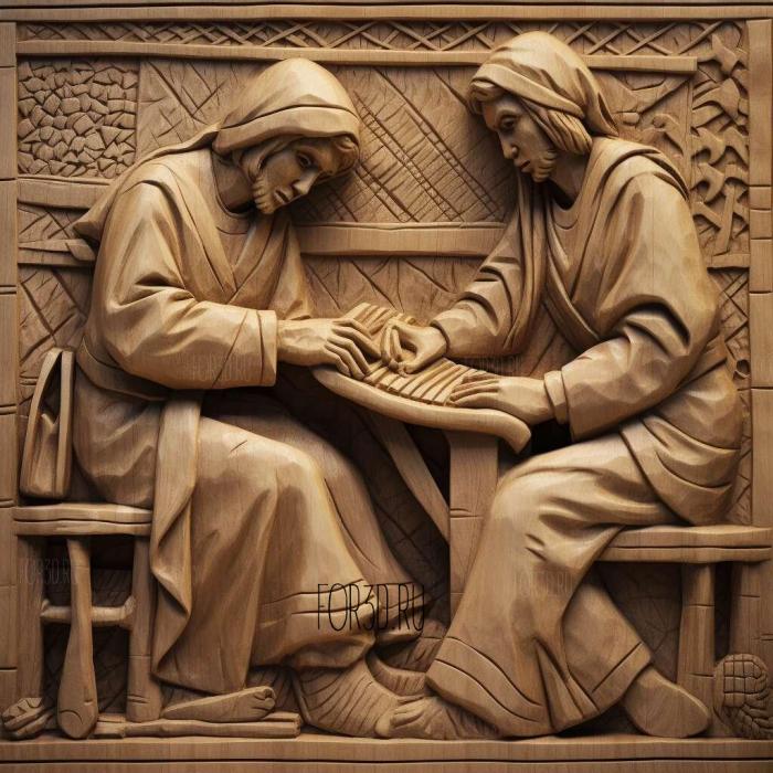 The Weavers 4 stl model for CNC